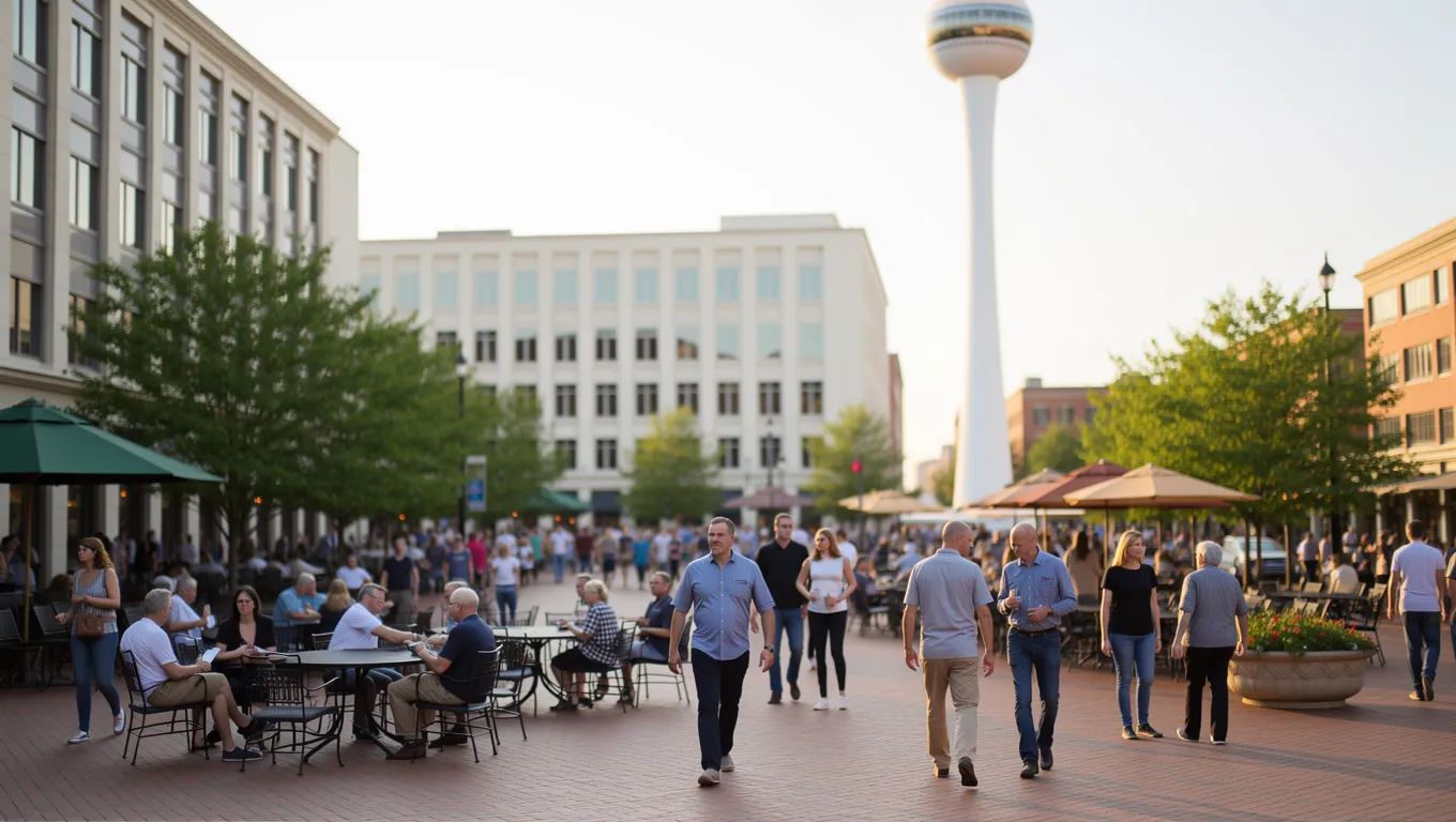 Personal loans Knoxville TN near Market Square and the Sunsphere.